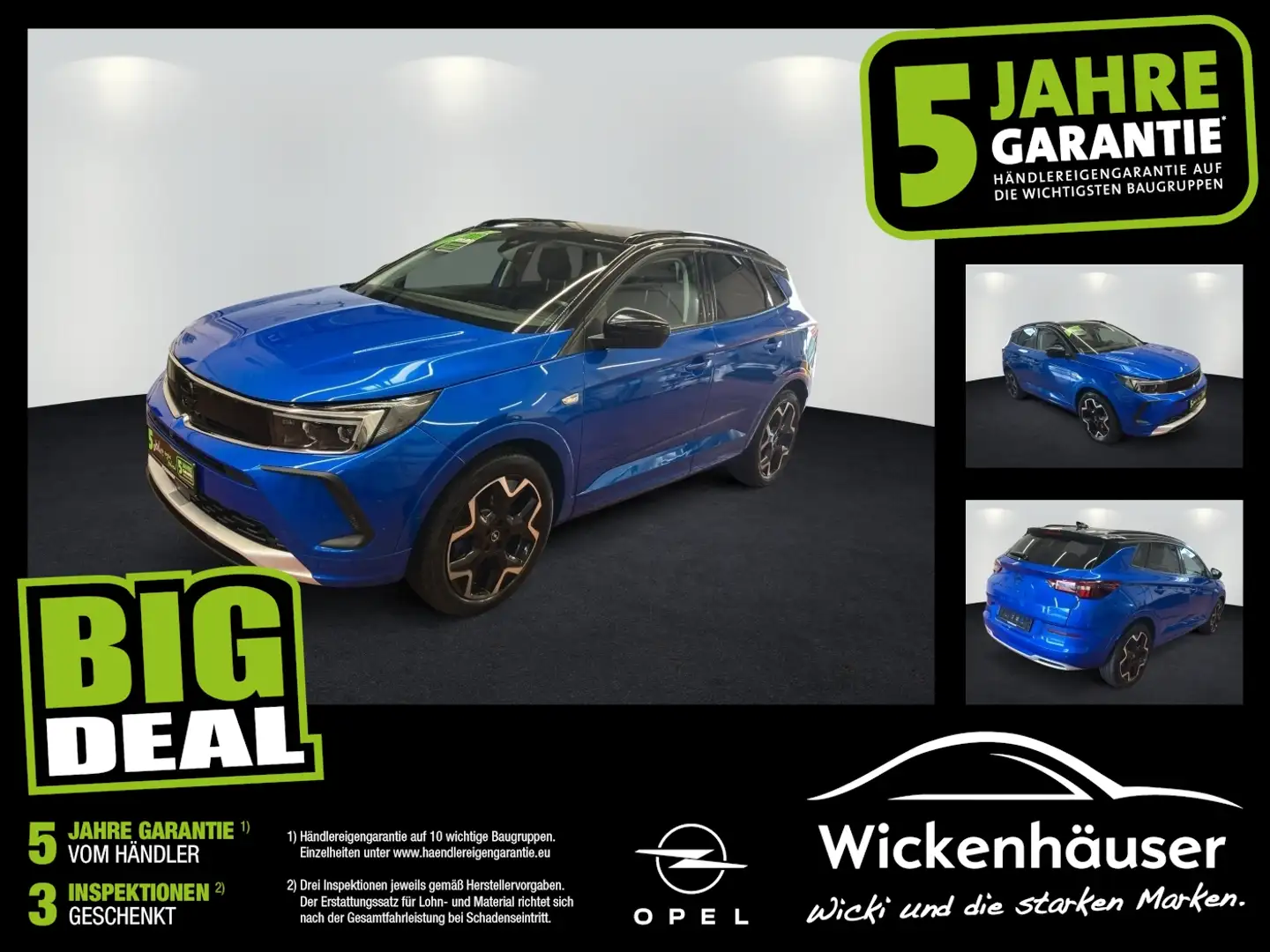 Opel Grandland Hybrid4 Ultimate Leder Sitzklima Blau - 1