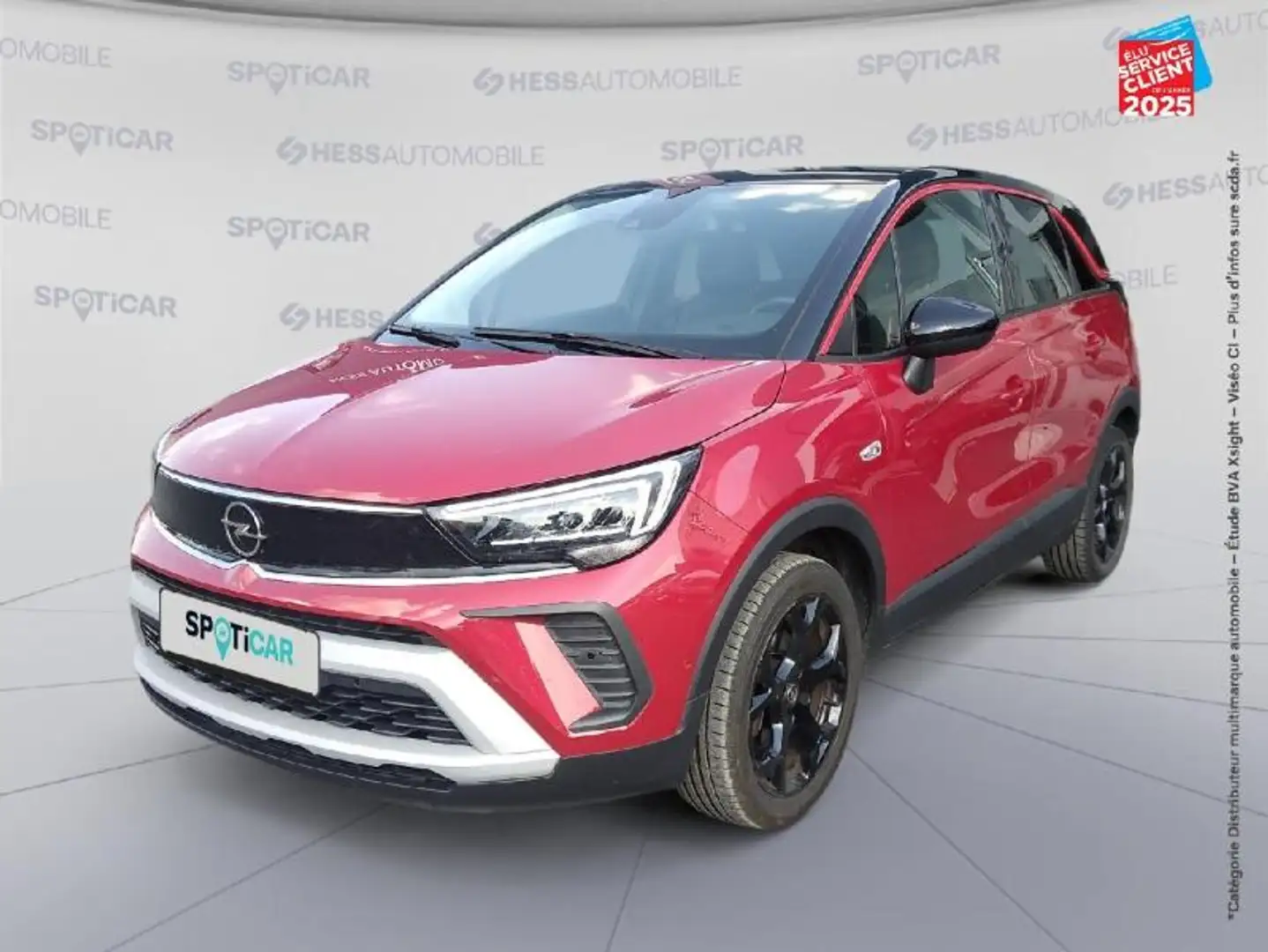 Opel Crossland 1.2 Turbo 130ch GS line BVA Rouge - 1