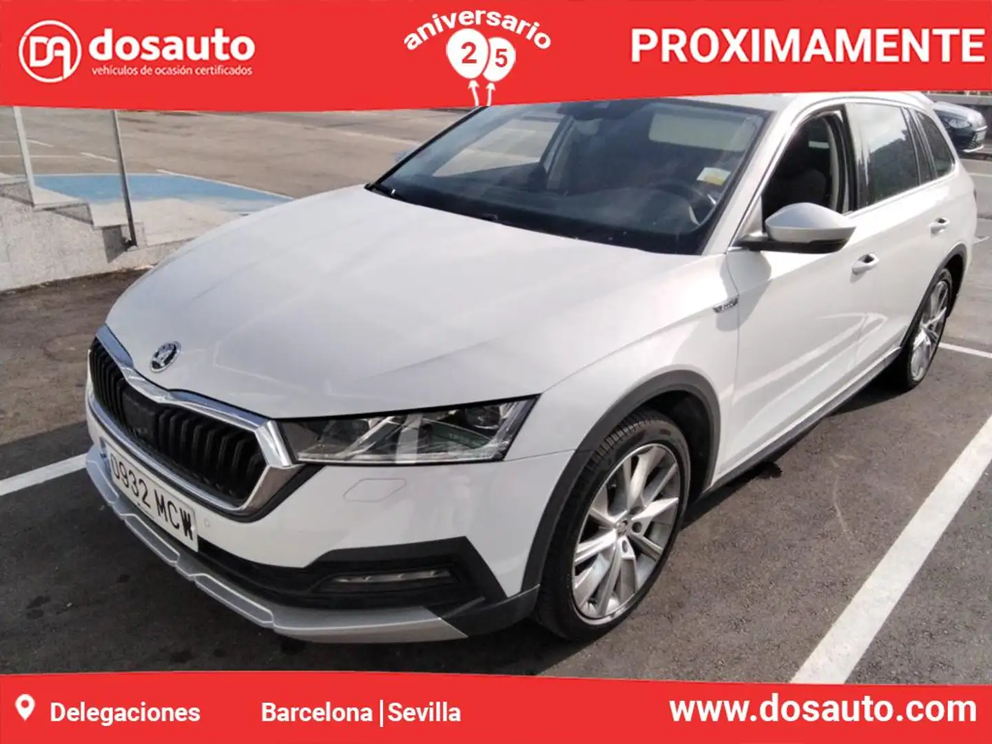 Skoda Octavia Combi 2.0TDI Scout 147kW DSG 4x4 Blanco - 1