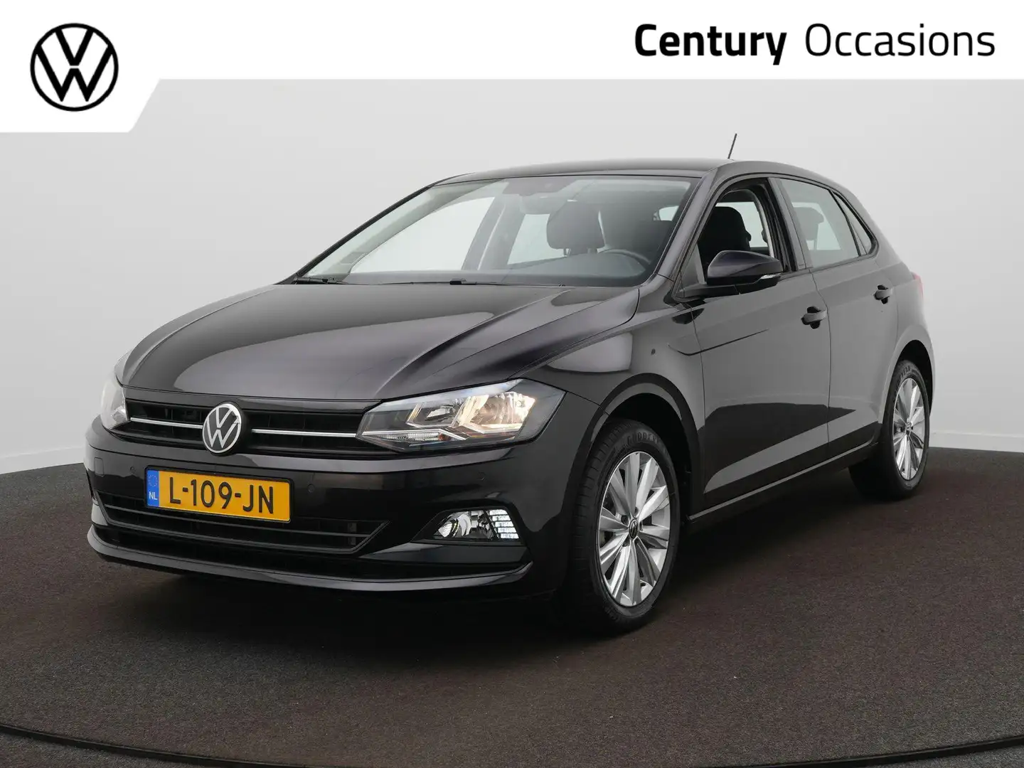 Volkswagen Polo 1.0 TSI Comfortline Clima / Navi / LMV Zwart - 1