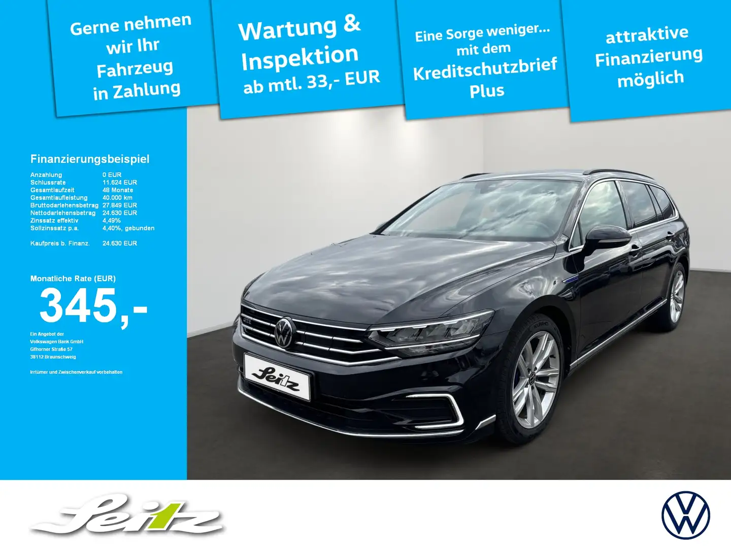 Volkswagen Passat Variant 1.4 TSI GTE *HEAD-UP*AHK*LED*KAMERA* Schwarz - 1