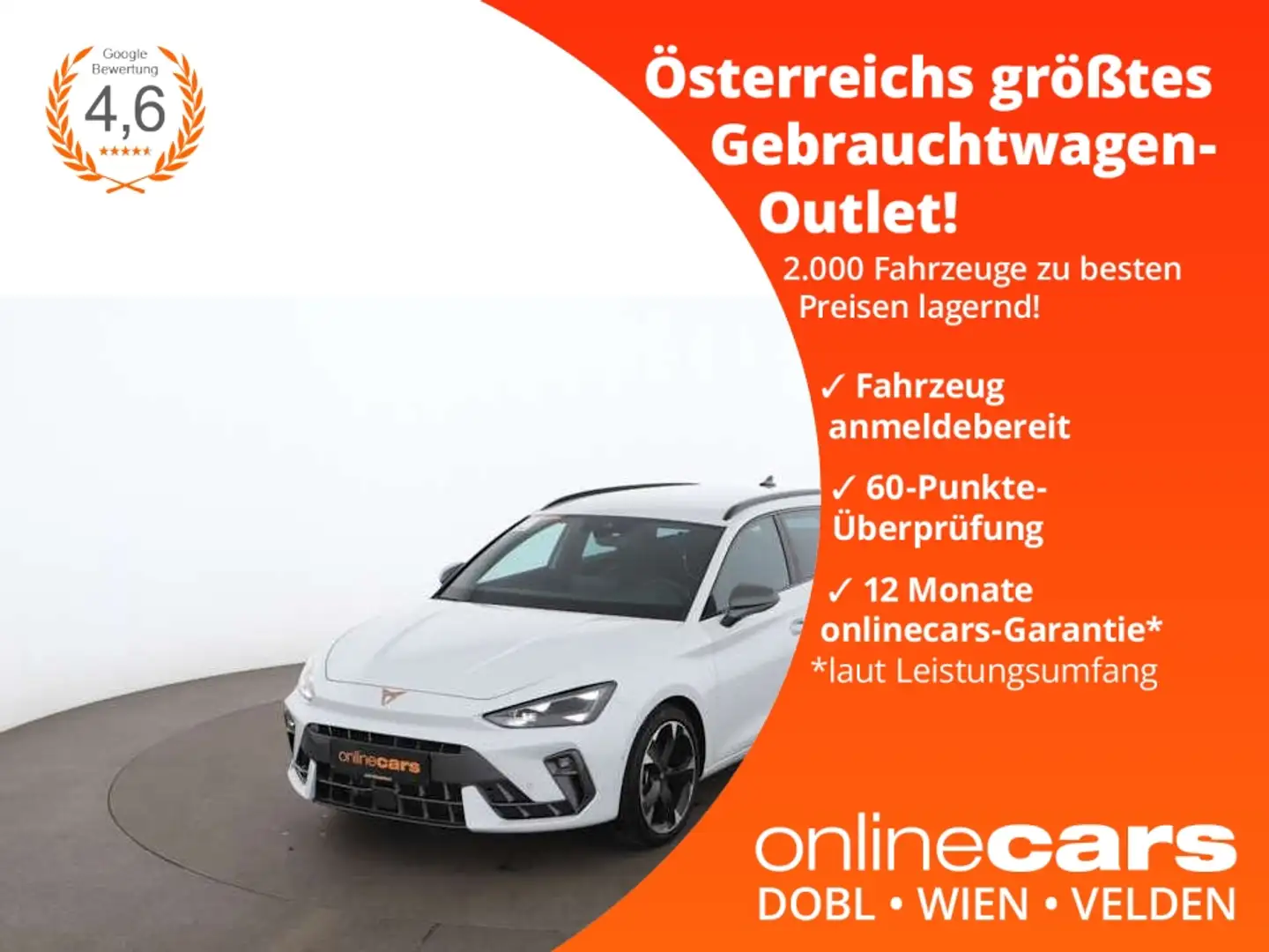 CUPRA Leon ST 1.5 eTSI Aut LED RADAR NAvI SITZHZG Blanc - 1