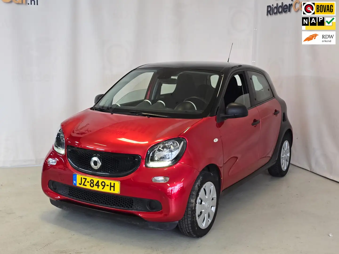 smart forFour 1.0 Pure|NAP|CRUISE|APK4-25|AIRCO|BLUETOOTH|INCL B Rood - 1