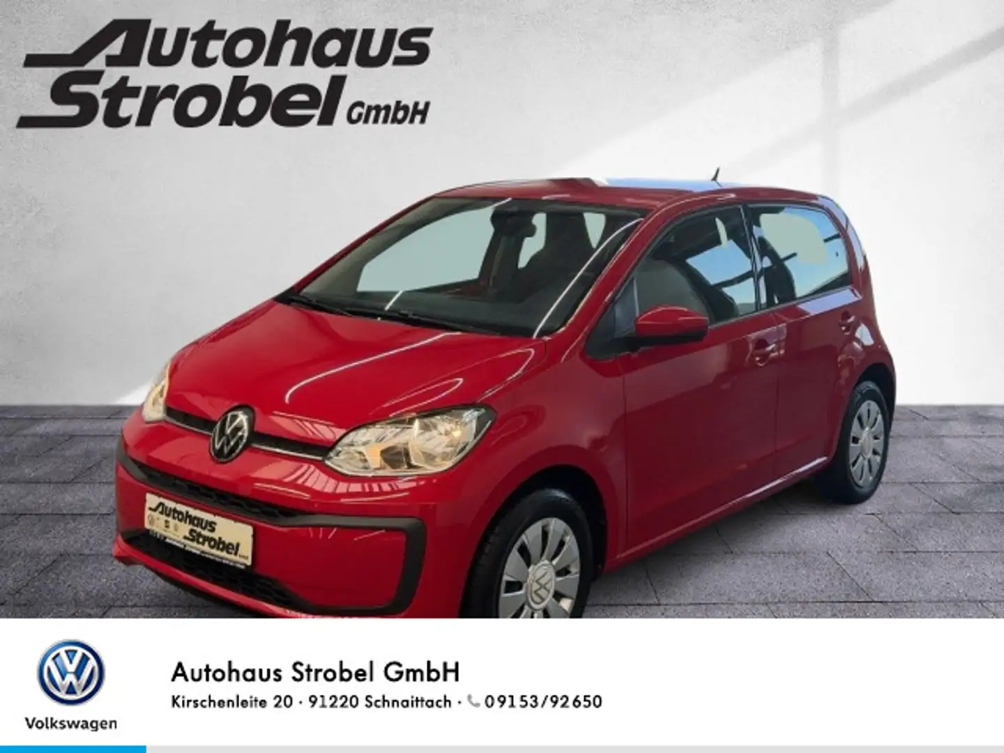 Volkswagen up! 1.0 move up! ab 3,99% Kamera DAB+ Climatroni Rot - 1