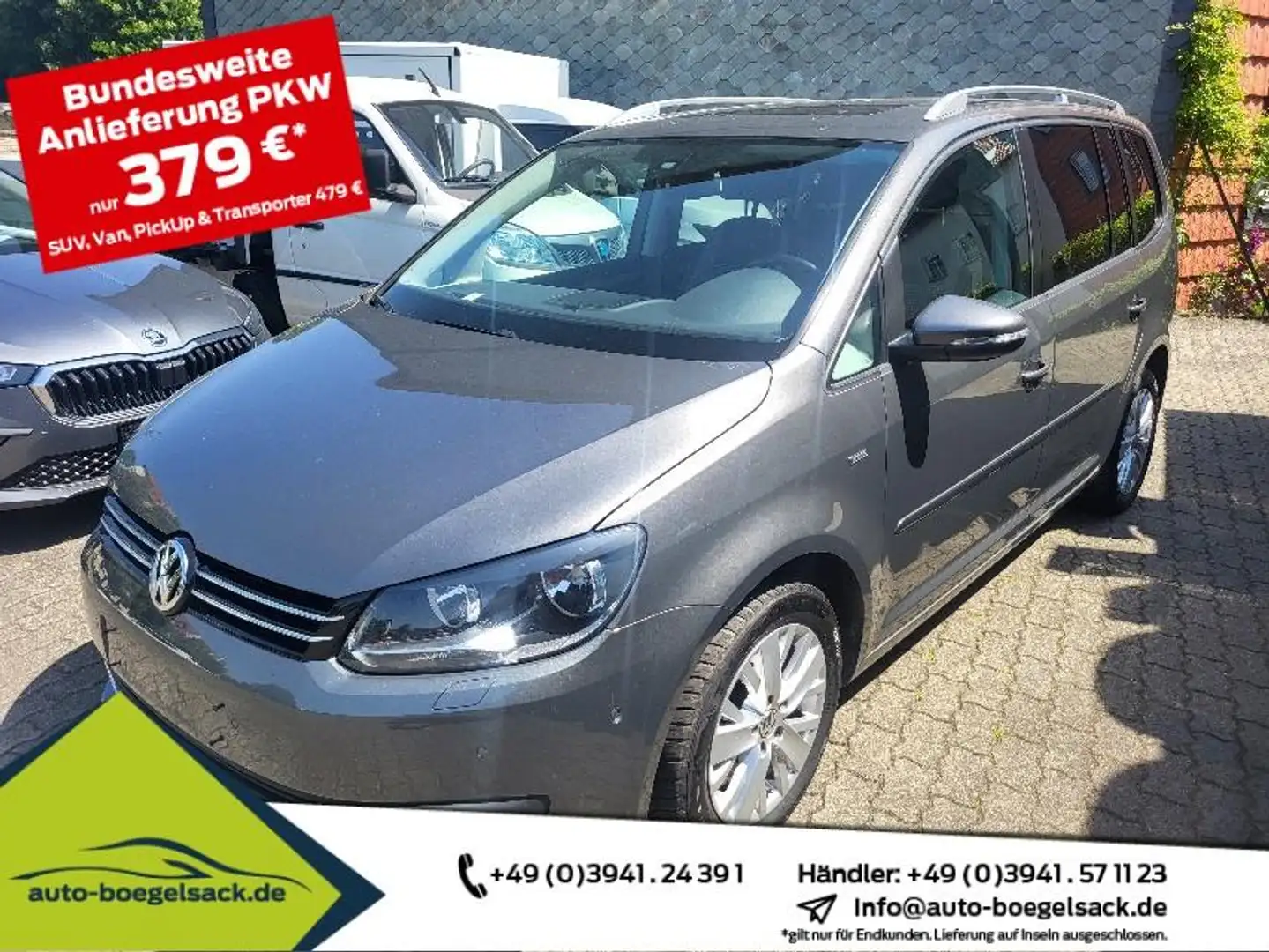 Volkswagen Touran 1.4 TSI LIFE+PANORAMA+AHK+CLIMATRONIC+ Gris - 1