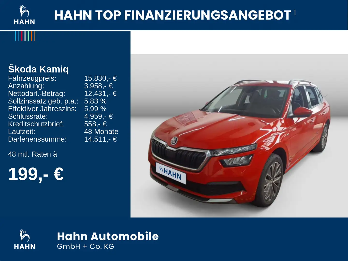 Skoda Kamiq Clever 1.0TSI Climatr SHZ Temp LED Link PD Rosso - 2