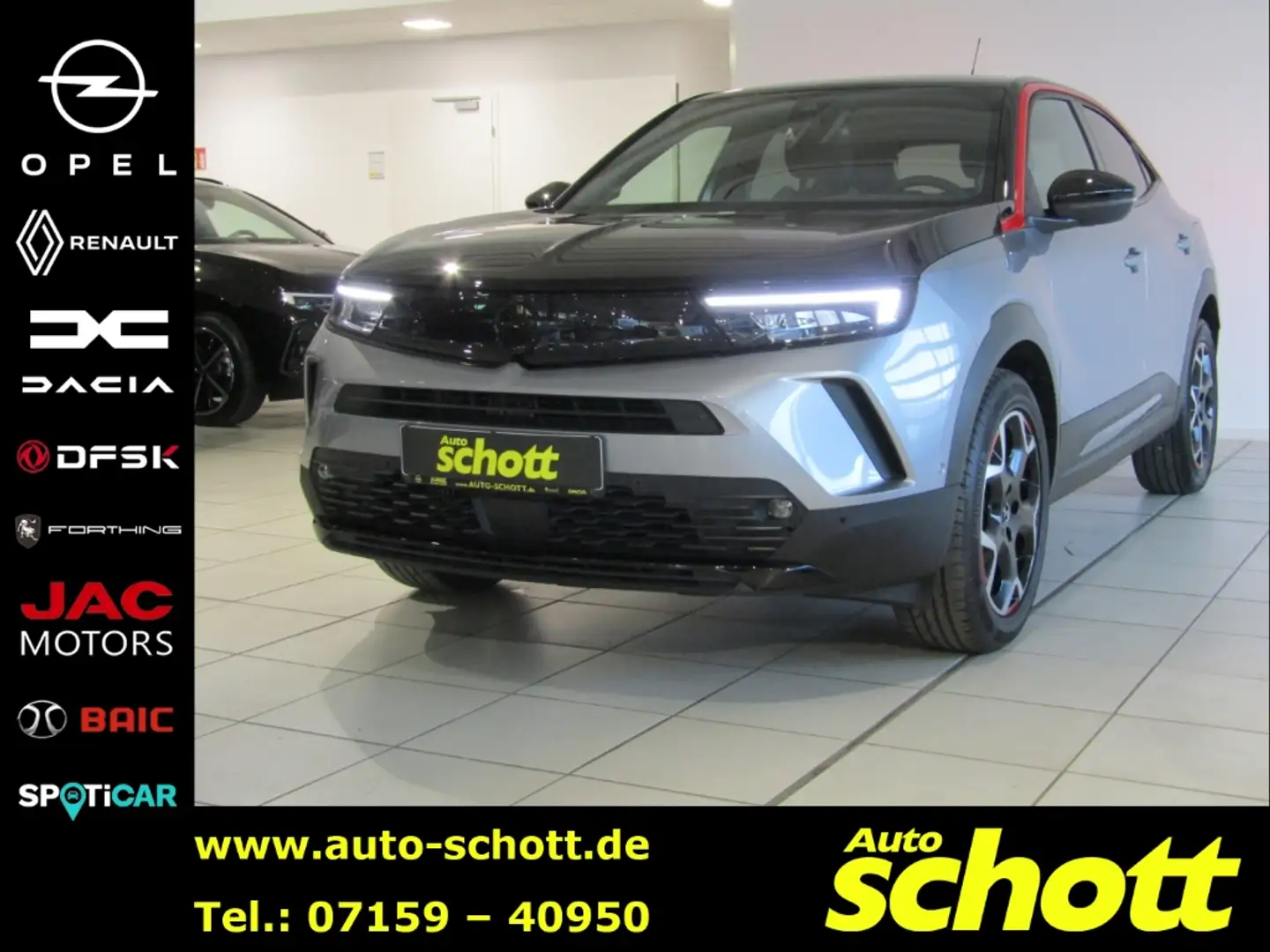 Opel Mokka GS 1.2 NAV LED SHZ TEMP PDC KAM APP BT Grau - 1
