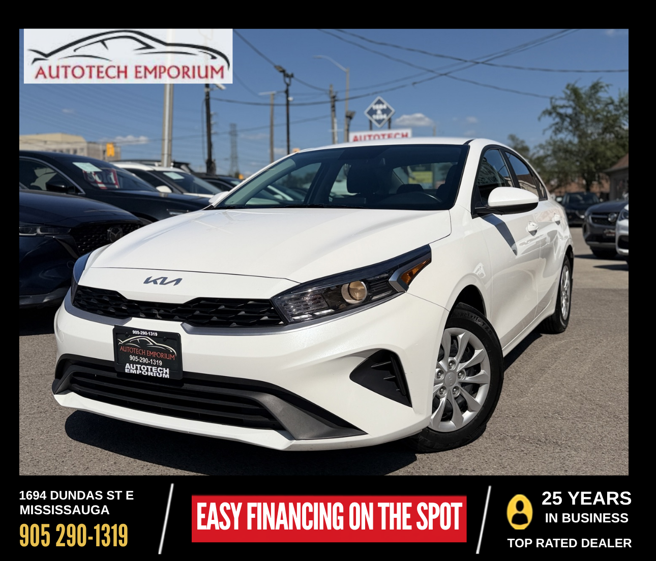2024 Kia Forte LX Pearl White Heated Seats | Carplay + Android