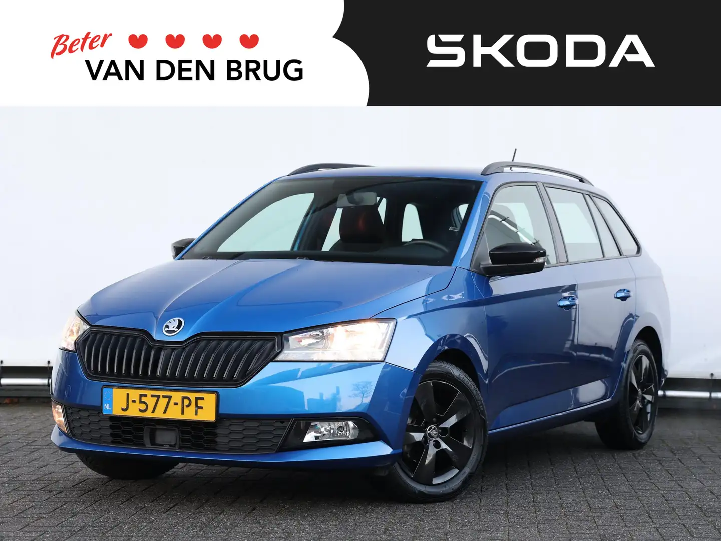 Skoda Fabia Combi 1.0 TSI Sport Business 95 pk | Airco | Cruis Blauw - 1