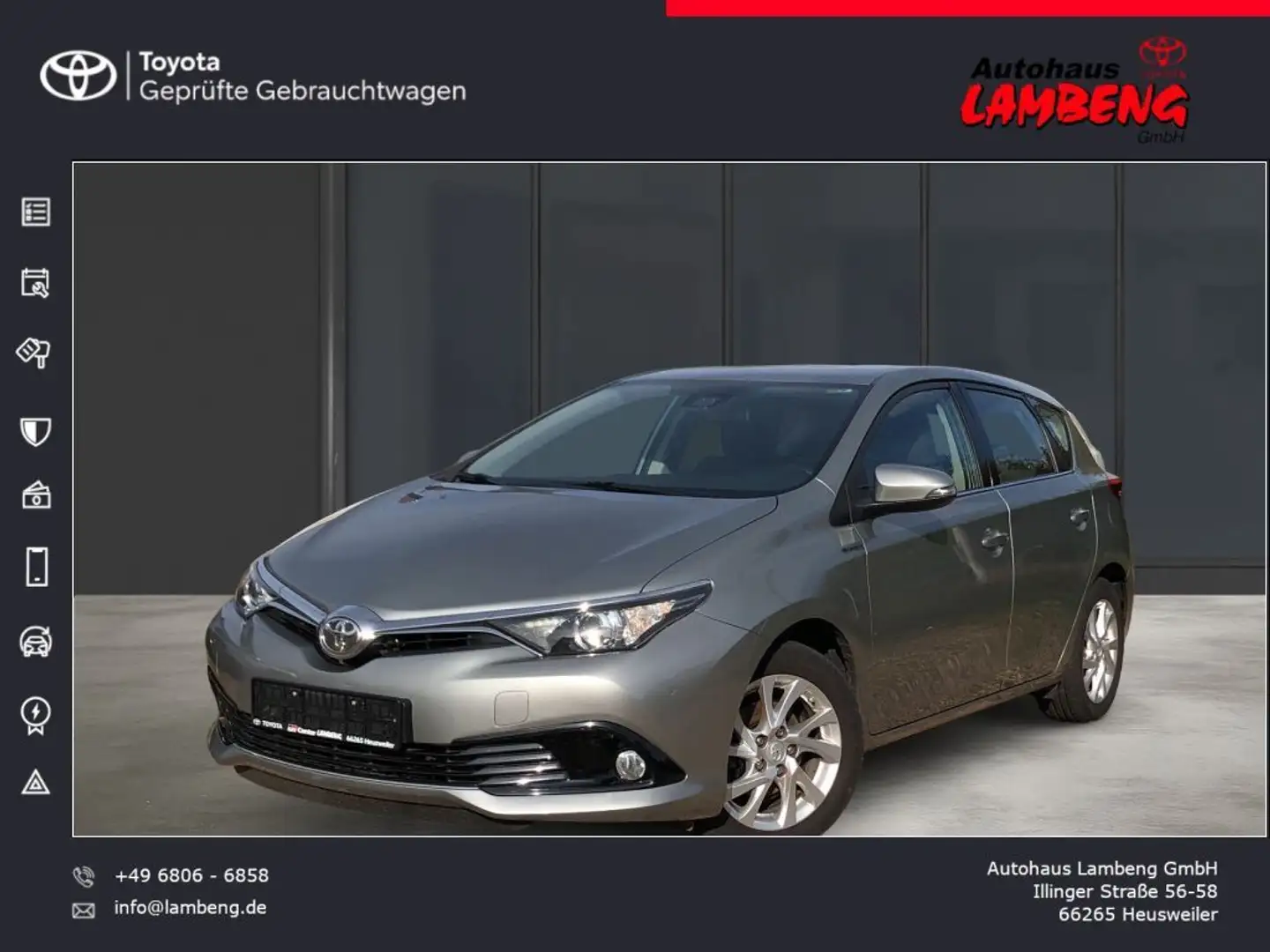 Toyota Auris 1.2 Turbo Comfort *METALLIC*KLIMAAUTOMATIK*BLUETOO Silber - 1