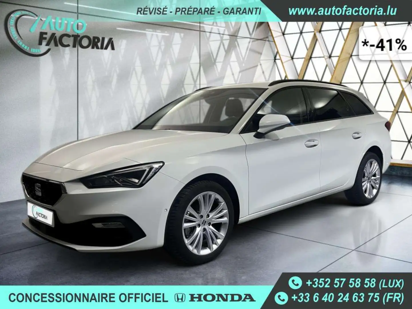 SEAT Leon Break -41% 1.5 TSI 150cv BVA+MIRRORLINK+CAM+Opts Beige - 1