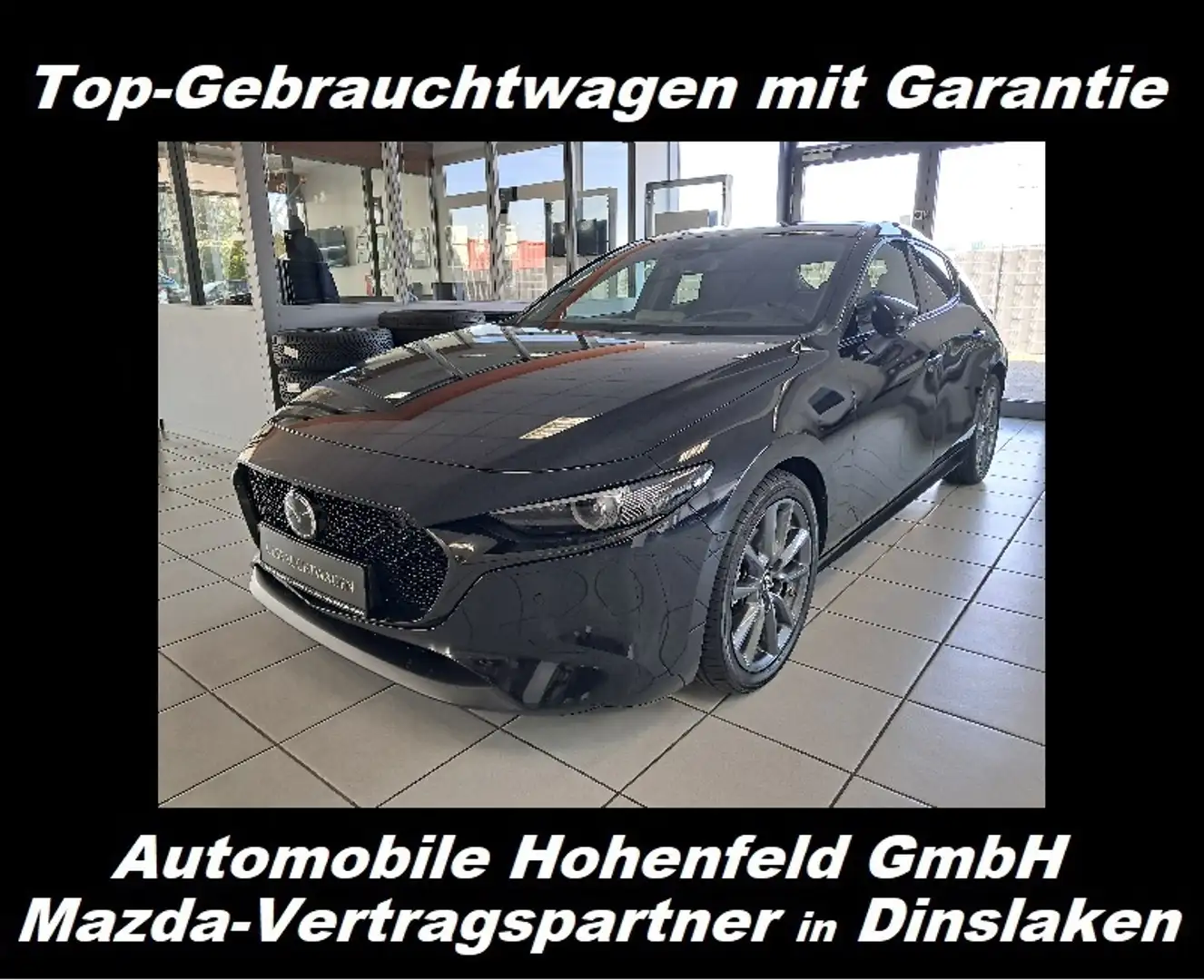 Mazda 3 Selection 2.0L *AUTOM.*360°*BOSE*HUD*SHZG* Schwarz - 1