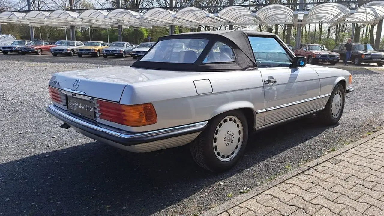 Mercedes-Benz SL 300 Silber / Leder schwarz/ Automatik 2x vor, foto 4