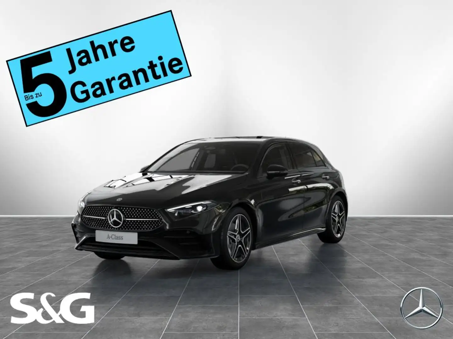 Mercedes-Benz A 200 d AMG MBUX+M-LED+Pano+RüKam+Distro+Totwink Schwarz - 1