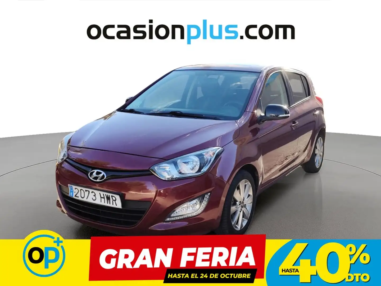 Hyundai i20 1.4i Go Plus Burdeos - 1