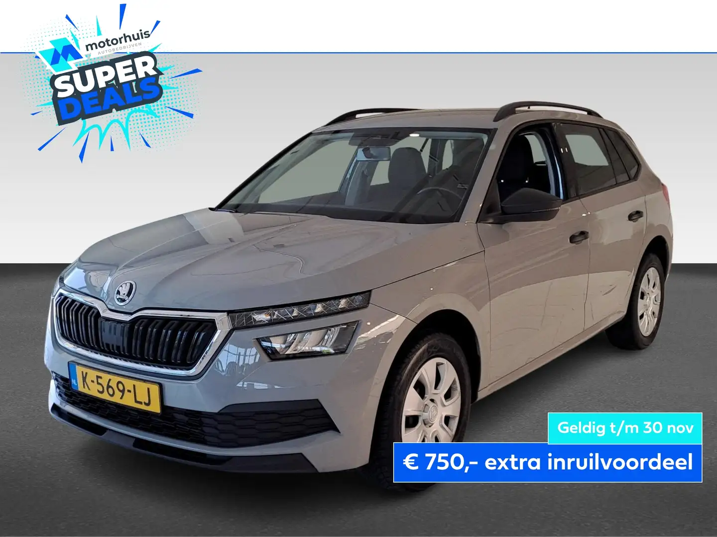 Skoda Kamiq 1.0 TSI Greentech 95pk Active Grijs - 1