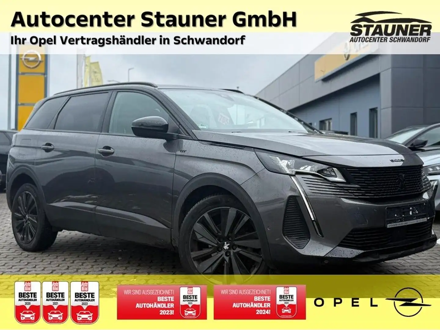 Peugeot 5008 GT PureTech 131PS AT8 * SHZ* KAMERA* PDC* Grau - 1