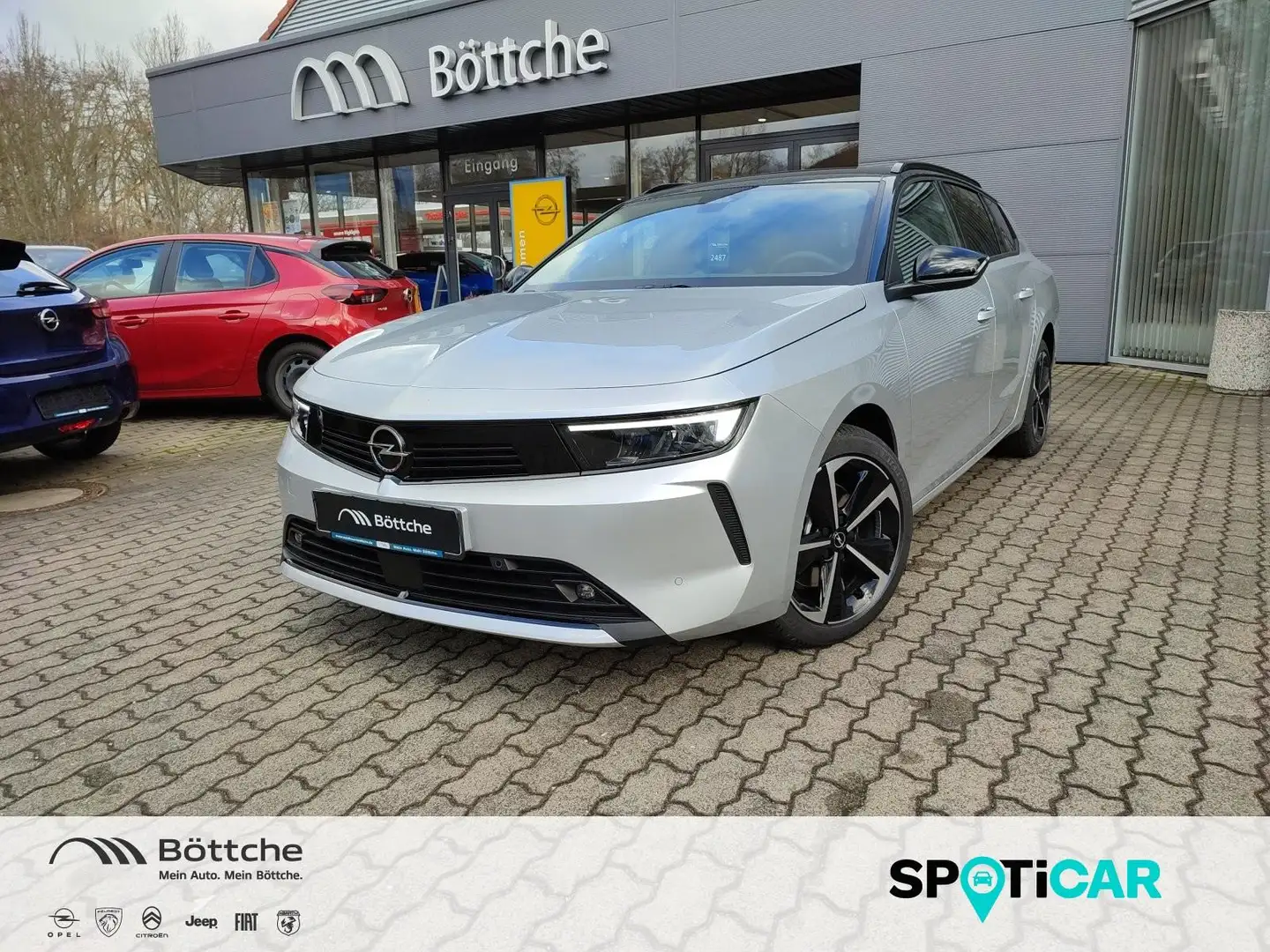 Opel Astra ST Elegance 1.5 D AT/LED/Navi/180°Kamera/Klimaauto Silber - 1