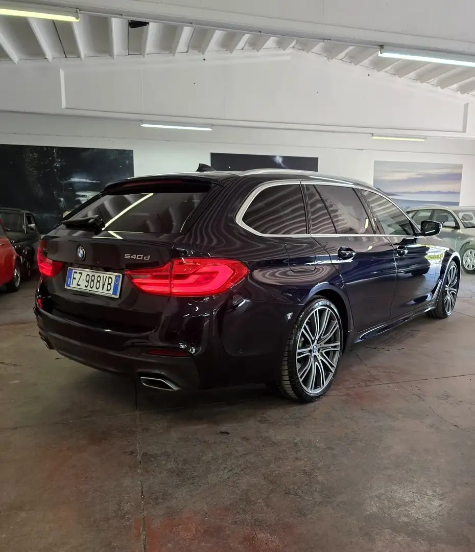 BMW 540 540d Touring xdrive Msport auto Bleu - 2