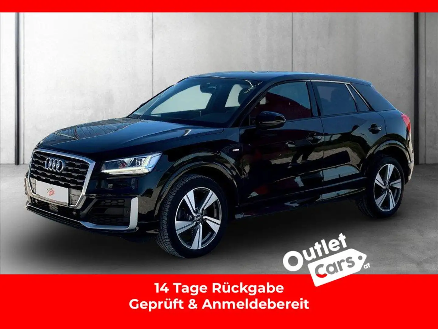 Audi Q2 2.0 35 TDI sport S-Line+AHK+LED+LEDER+NAVI+LM Schwarz - 1