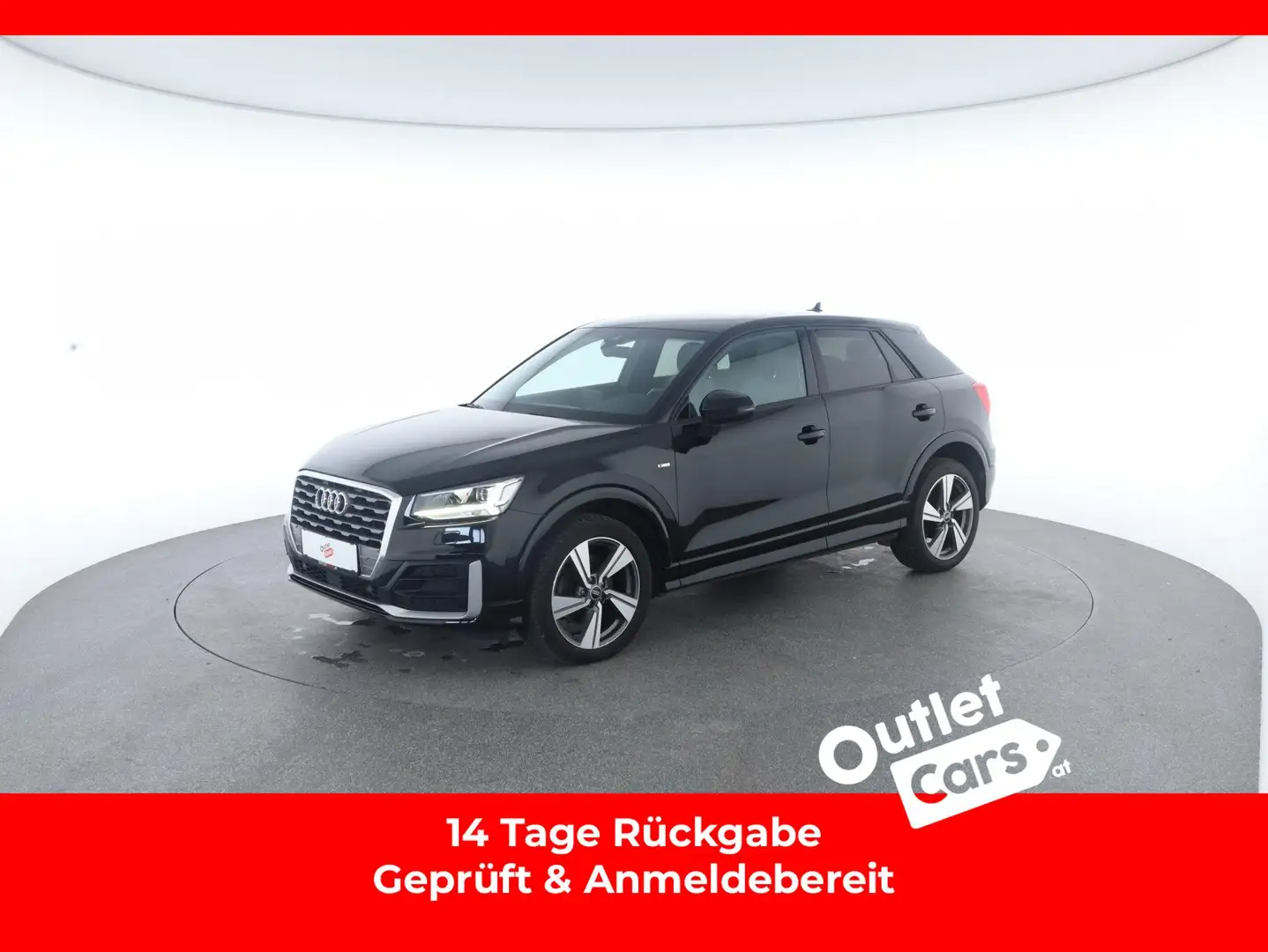 Audi Q2 2.0 35 TDI sport S-Line+AHK+LED+LEDER+NAVI+LM Schwarz - 1