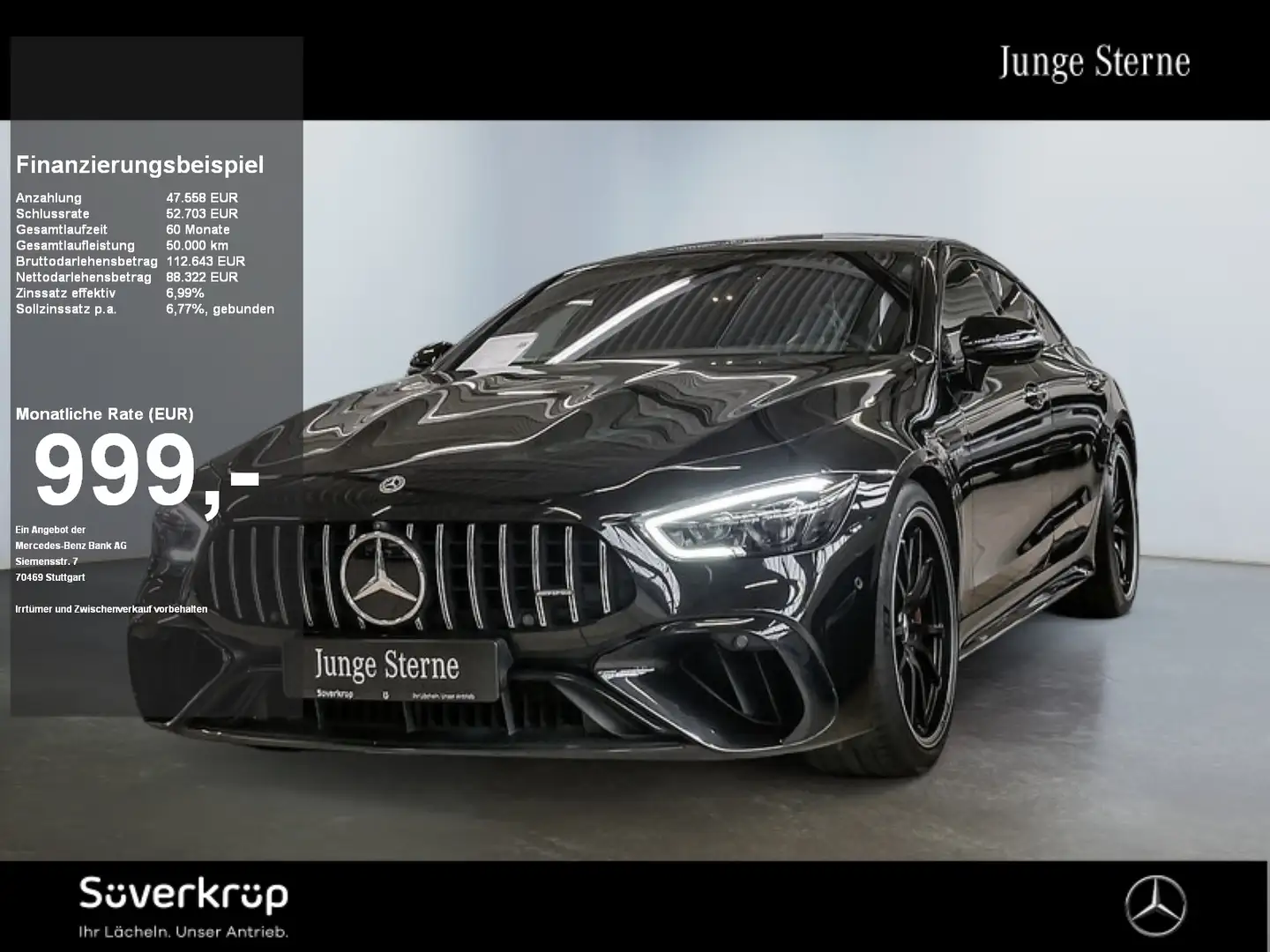 Mercedes-Benz AMG GT 63 S E PERFORMANCE BURM NIGHT WIDE MEMO Schwarz - 1