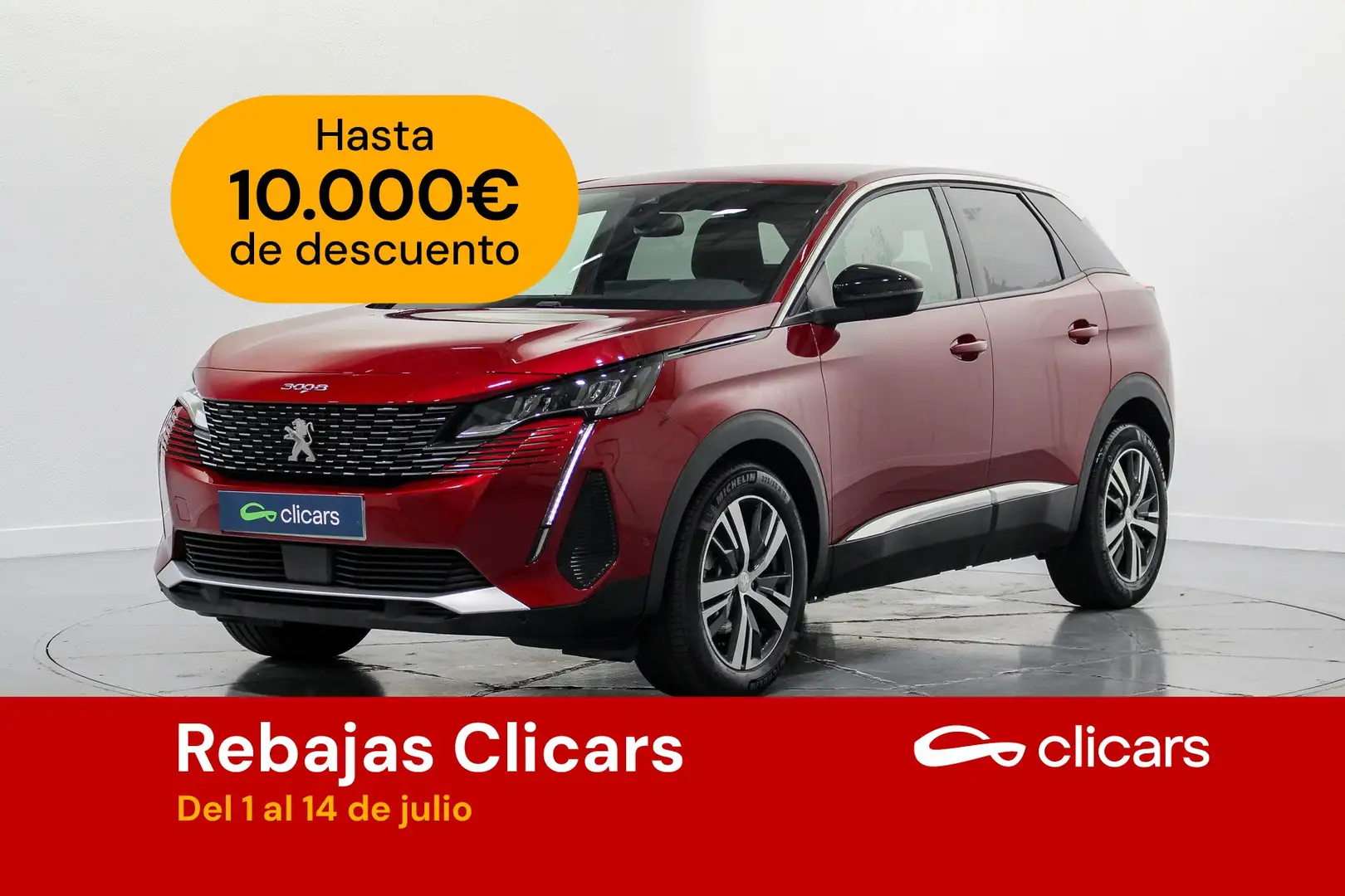 Peugeot 3008 1.2 S&S PureTech Allure Pack EAT8 130 Rojo - 1