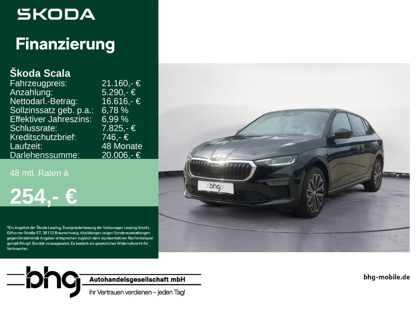 Skoda Scala 1.0 TSI Drive Schwarz - 1