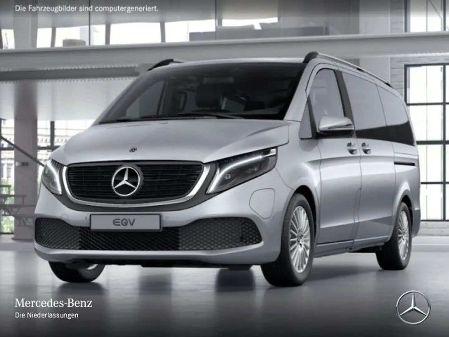 Mercedes-Benz EQV 300 LED+Klimaautom.+MBUX+Navi+DIS+360°CAM Stříbrná - 2