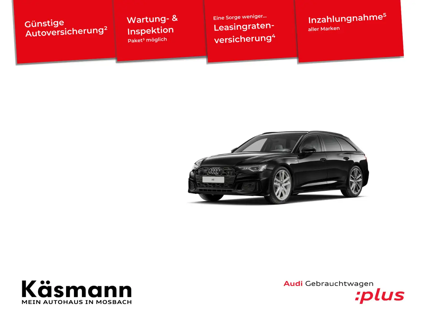 Audi A6 S line 40TDI qu AHK MATRIX 360 ACC Schwarz - 1