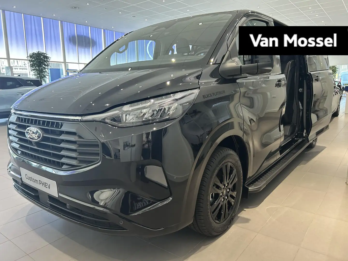 Ford Transit Custom Transit Custom Limited Black Platinum | DUBBEL CAB Zwart - 1