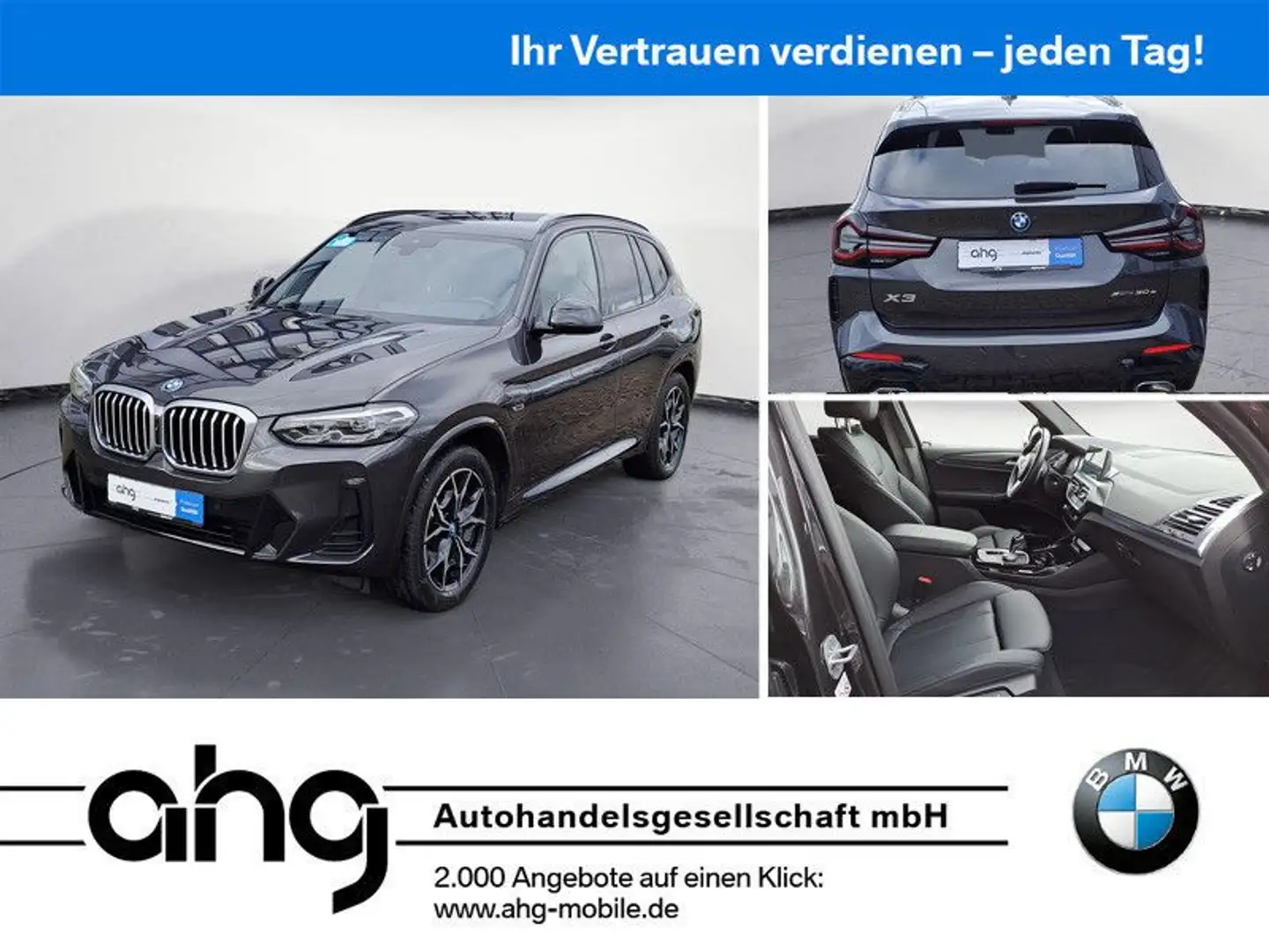 BMW X3 xDrive30e M Sportpaket Sport Aut. EDC HIFI Grau - 1