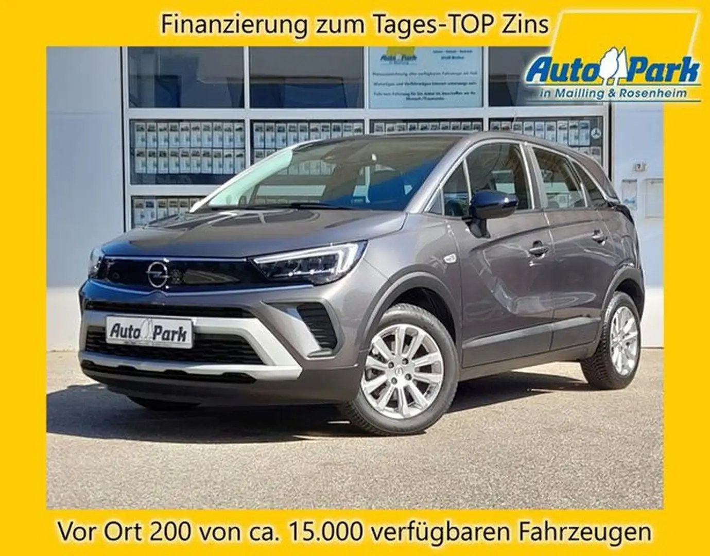 Opel Crossland 1.2 Aut. Elegance NAVI/APP~LED~SHZ~RFK Grau - 1