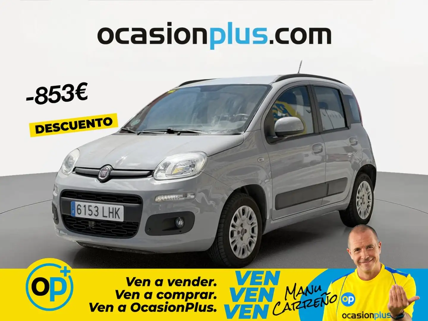 Fiat Panda 1.2 Lounge Gris - 1
