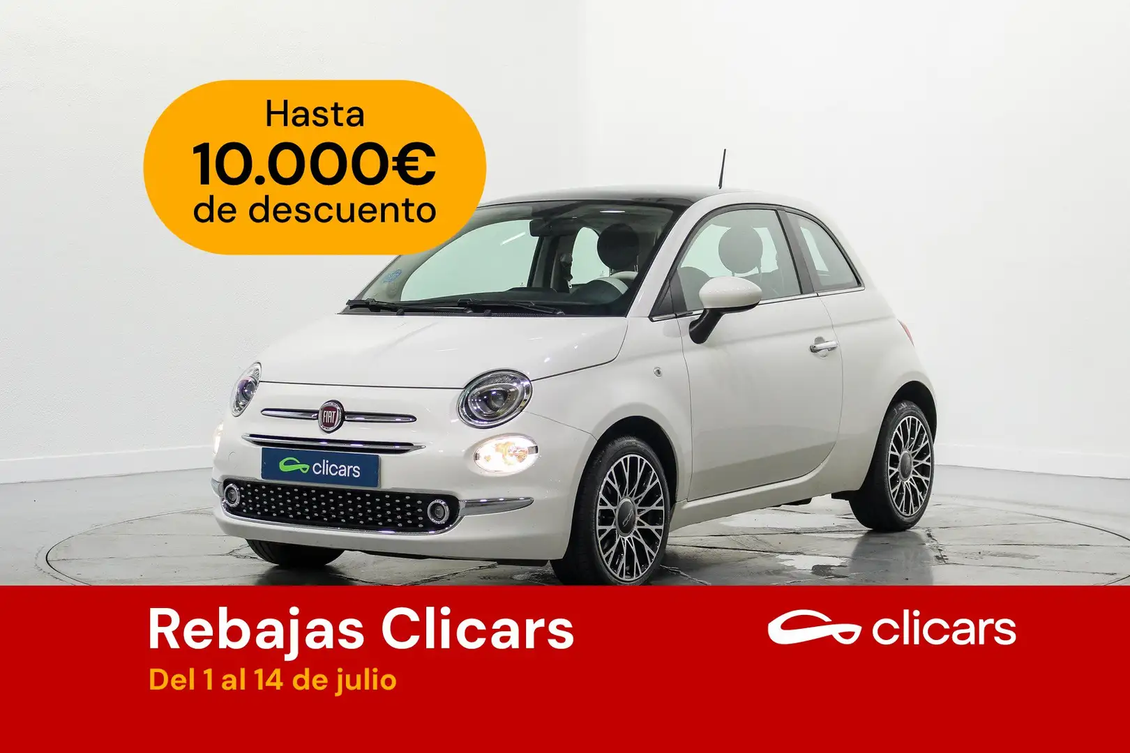 Fiat 500 1.0 Hybrid Monotrim 52kW Blanco - 1