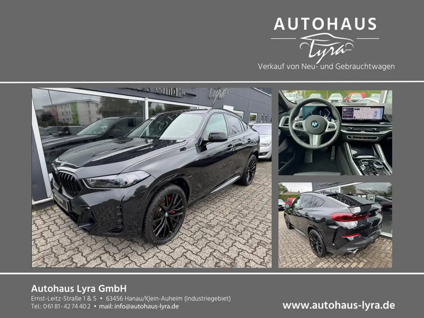 BMW X6 40d xDrive M-Sport Pro*LED*PANO*H&K*360°KAM* Noir - 1