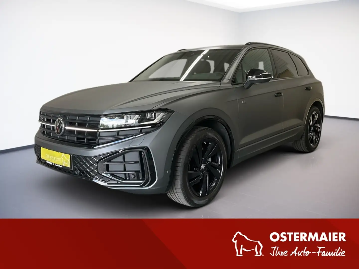 Volkswagen Touareg R-LINE BLACK 286PS MATRIX.NAVI.AHK.LEDER.LUFT.STAN Gris - 1