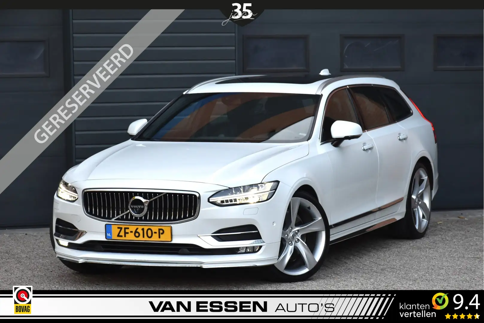 Volvo V90 2.0 T5 Inscription HUD 360 Camera Luchtvering Trek Білий - 1