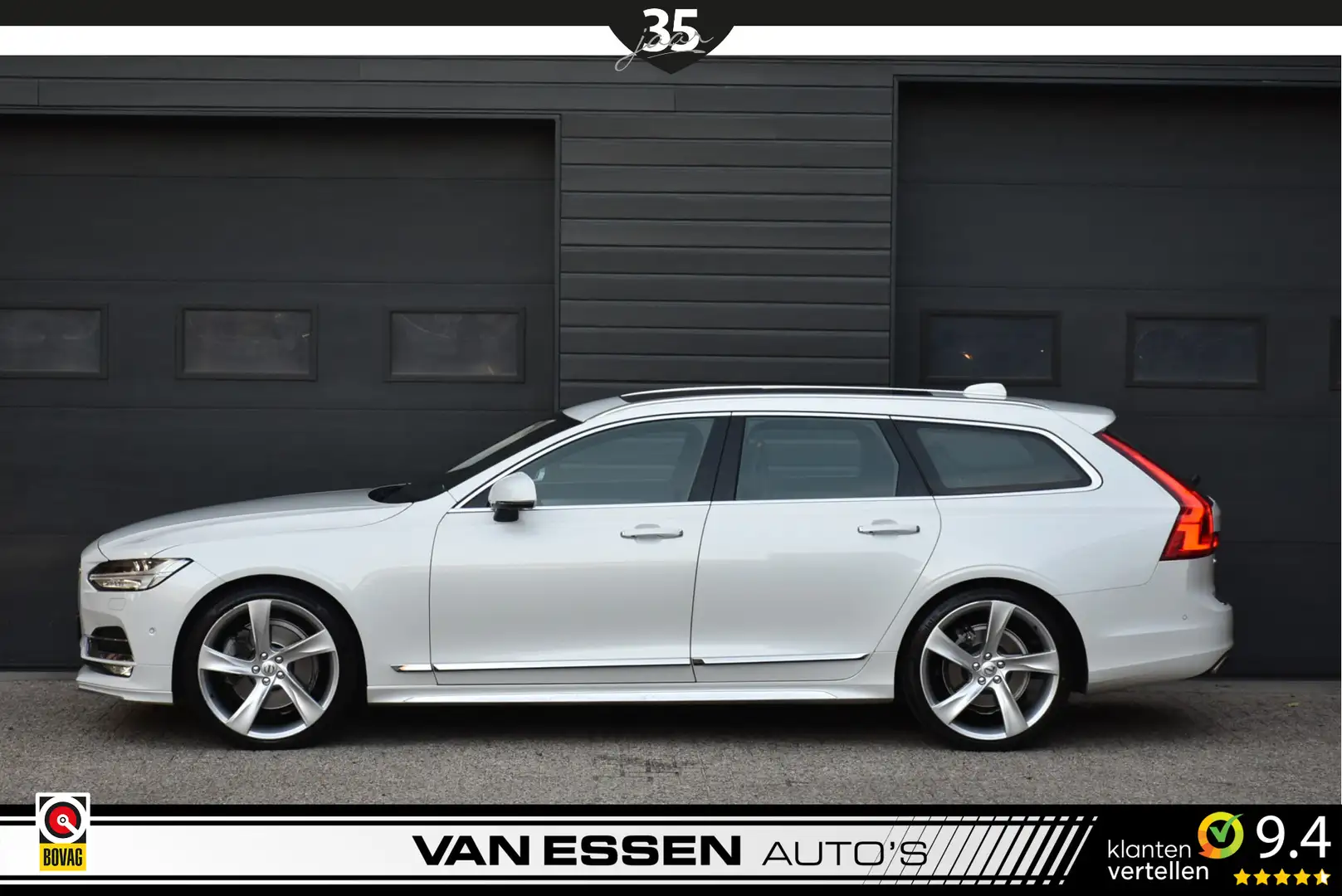 Volvo V90 2.0 T5 Inscription HUD 360 Camera Luchtvering Trek Wit - 2