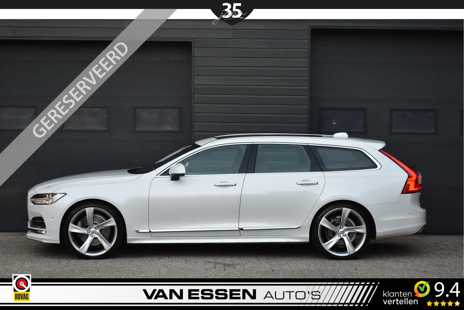 Volvo V90 2.0 T5 Inscription HUD 360 Camera Luchtvering Trek Білий - 2