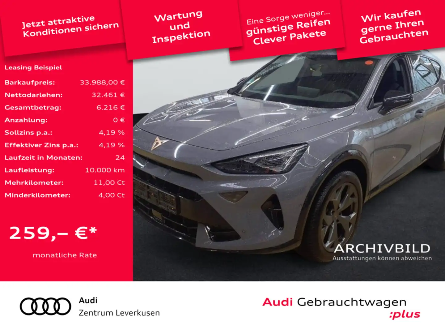 CUPRA Formentor DSG CARPLAY LED PDC KEYLESS NAVI ACC Schwarz - 1