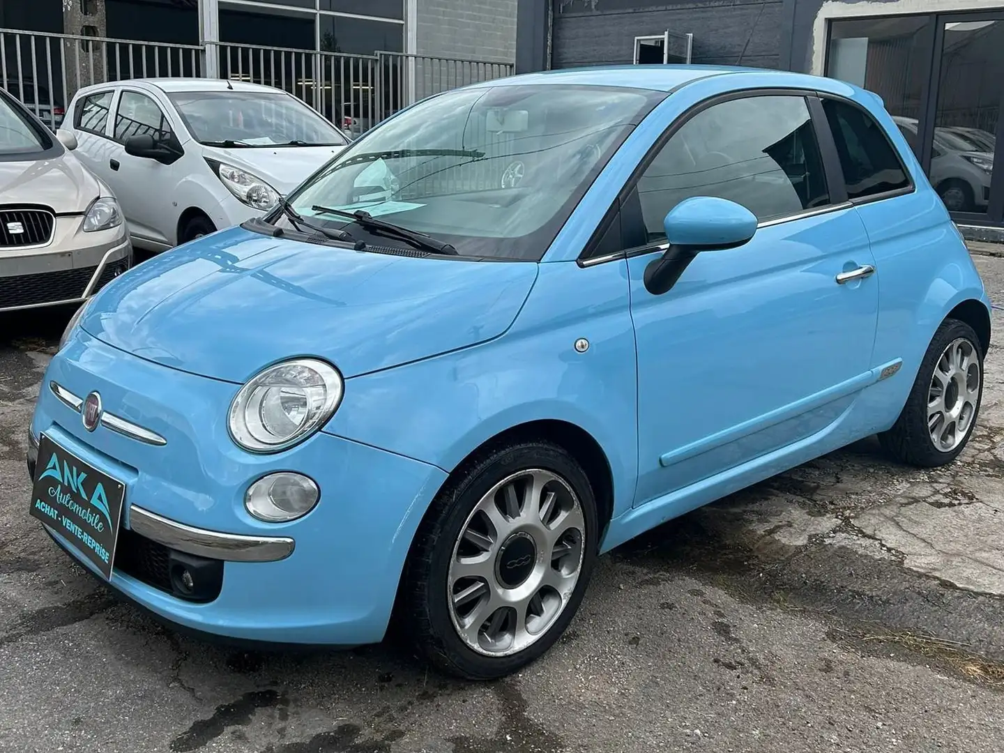 Fiat 500 0.9 T TwinAir Lounge Stop Blauw - 2