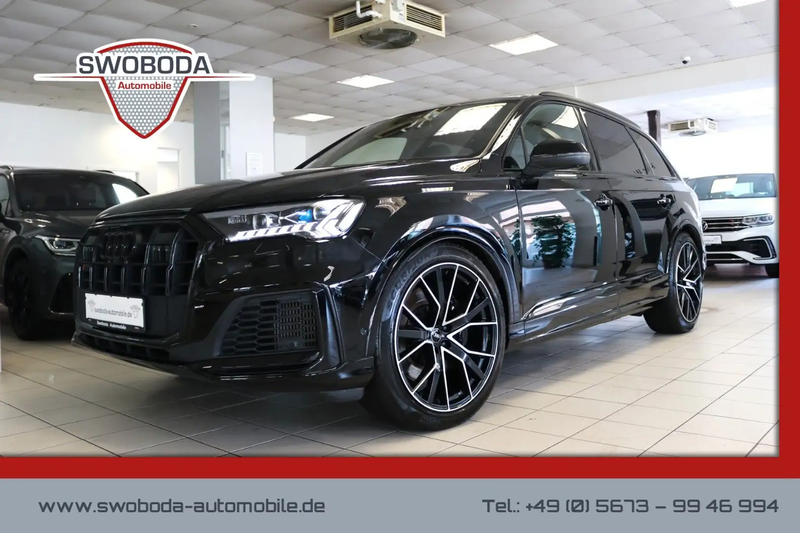Audi SQ7 Allradl. Luft AHK HUD Laser Pano Lederpaket Schwarz - 1