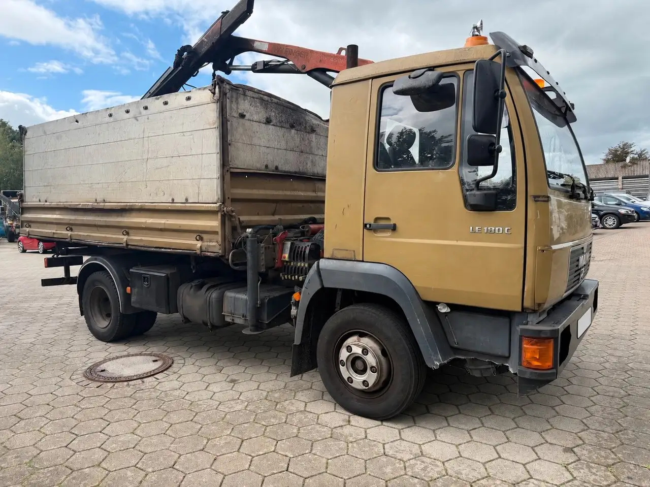 MAN L2000 Meiler 3- Seiten Kipper Kran Palfinger, foto 3