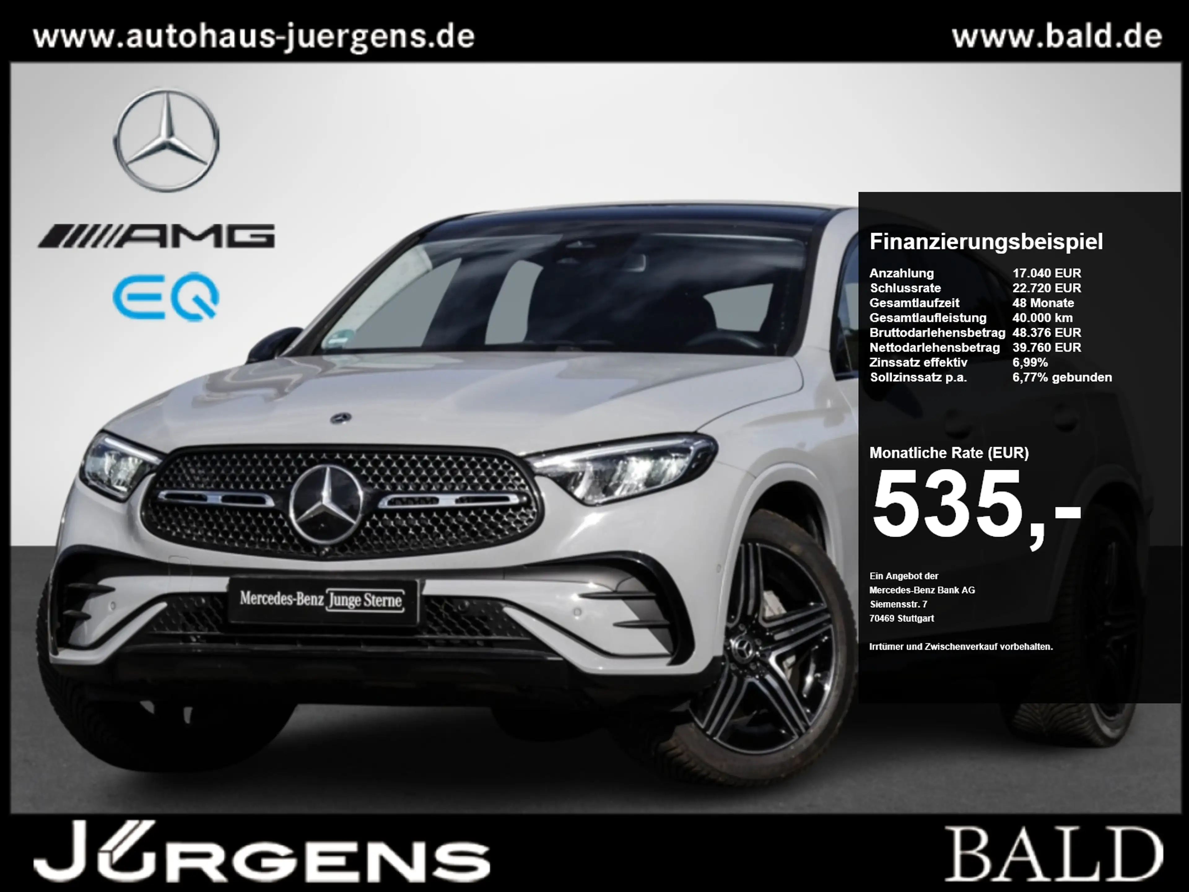 Mercedes-Benz GLC 200 4M Cp AMG-Sport/Pano/AHK/360/Night/Memo