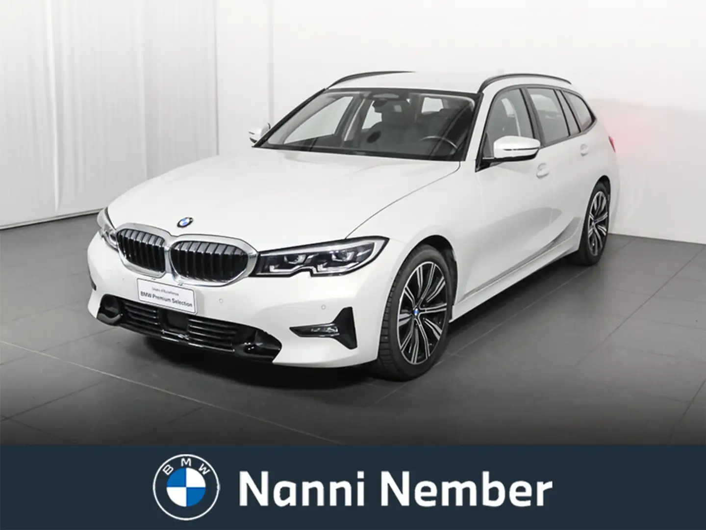 BMW 320 320d 48V Touring Sport Blanc - 1