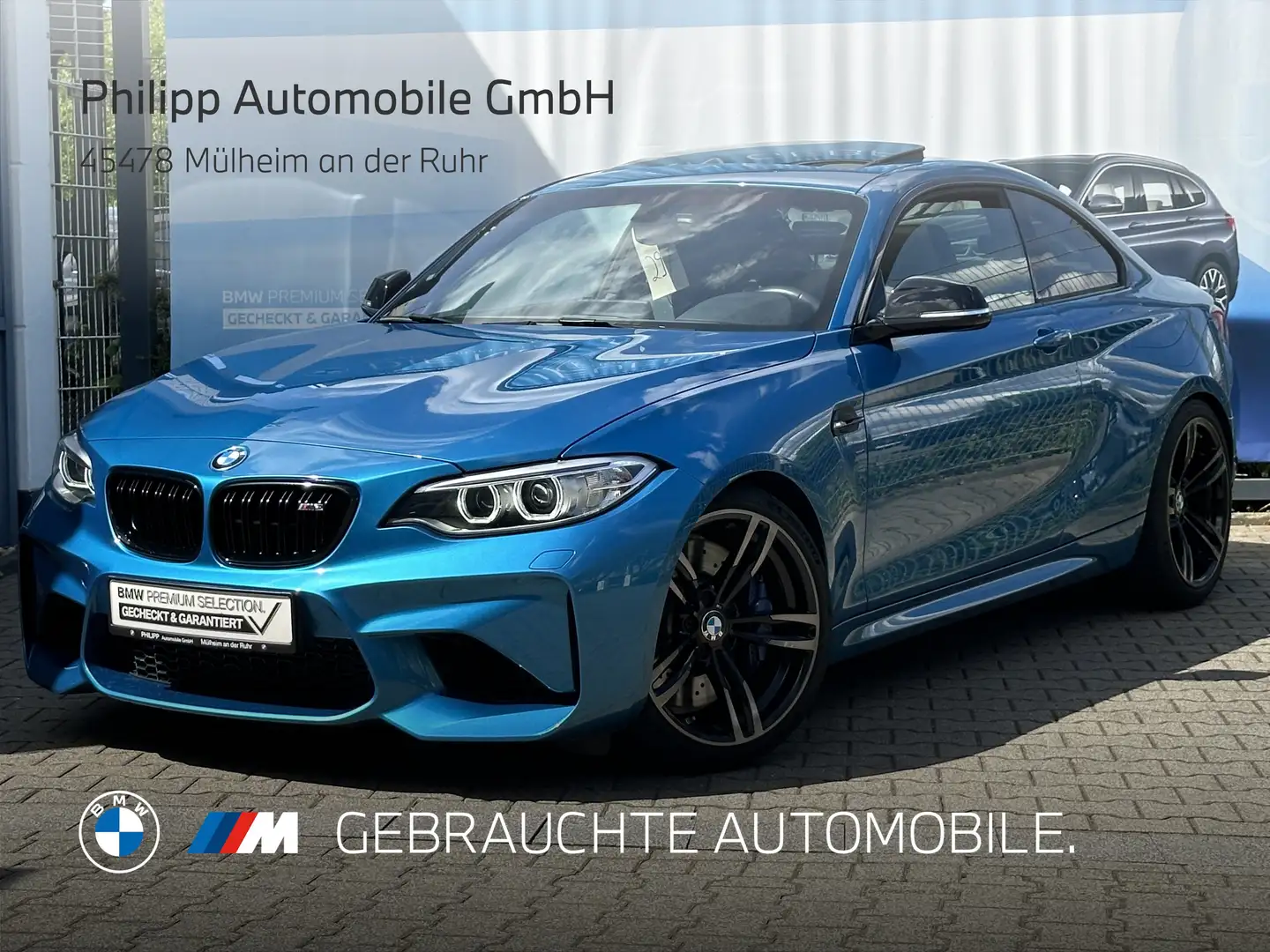BMW M2 Coupé HiFi Xenon Glasdach Rfk Navi Prof Shz Bleu - 2