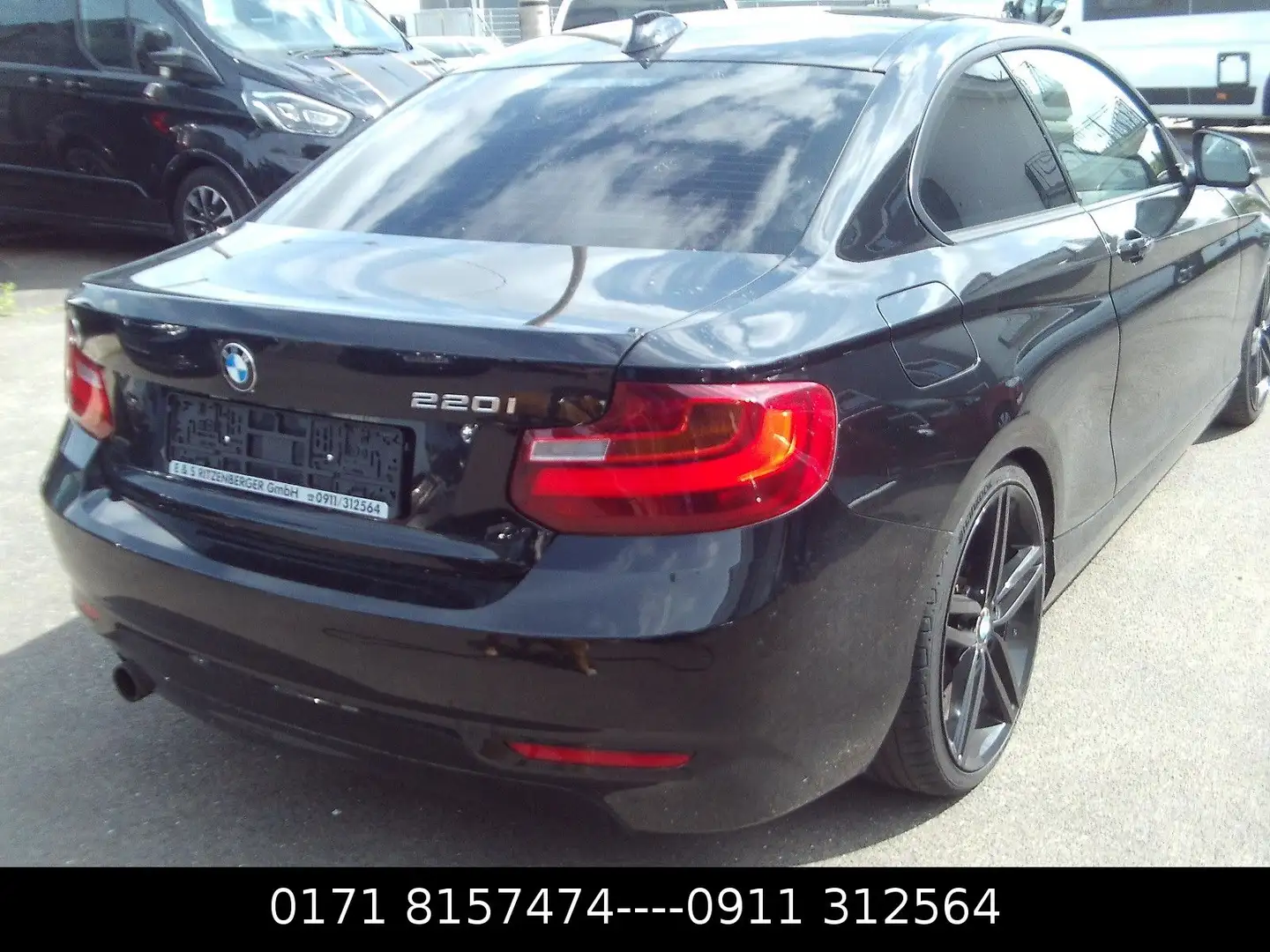 BMW 220 Baureihe 2 Coupe 220 i Noir - 2