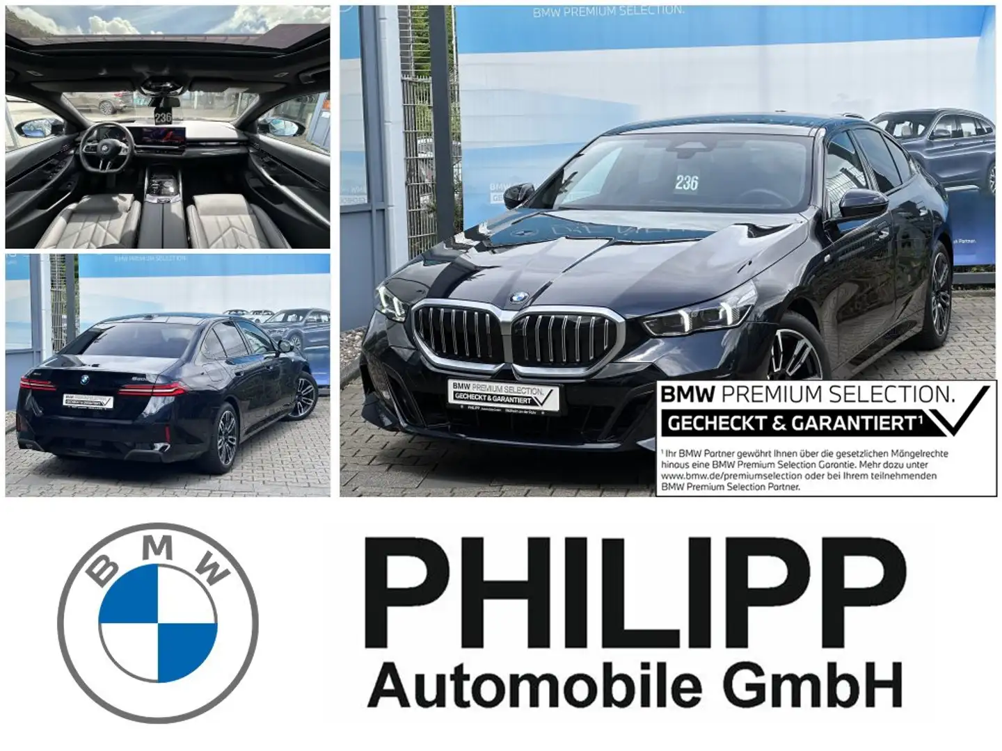 BMW 520 d xDrive M Sport DA+ PA + AHK PANO h&k Ad-LED Fekete - 1