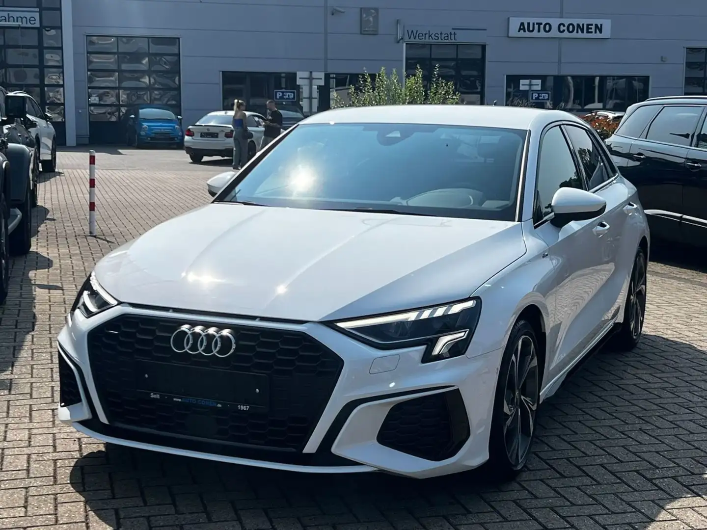 Audi A3 30 TFSI Sportback+S-Line+LED+Keyless+ACC+LM+ Blanc - 1